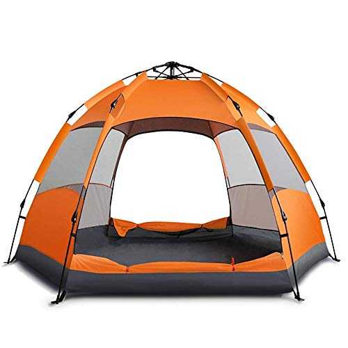 Tent Canopy Hex Hydraulic Instant Pop-up Tent Portable Waterproof Camping Outdoor Awning UV Protection For Family Garden/Camping/Fishing/Beach