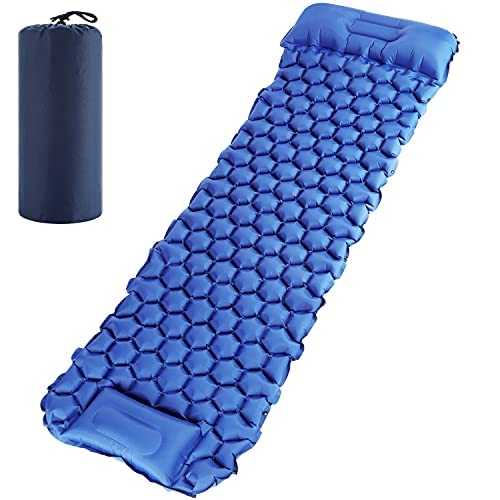 Camping Mat 6cm Thick Self Inflating Camping Mat for Outdoor Hiking, Lightweight Foam Roll Mat camping for Sleeping, airbed Sleeping mat Ultralight compact for backpacking