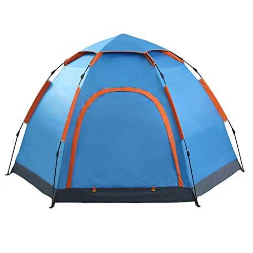 Beneyond Hexagonal Yurts Hiking Tent,3-5 People Outdoor Camping Tents, Double Layer,Double Doors,Fully Automatic,Pop up Tents