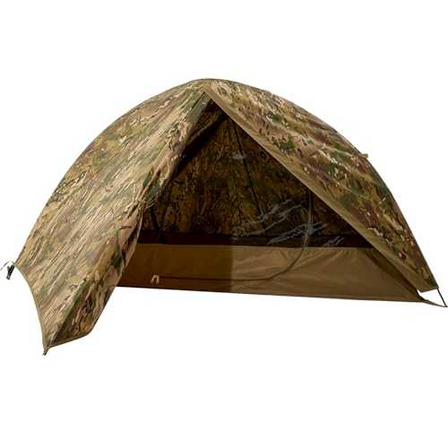 FREE SOLDIER Camping Tent Outdoor Ultralight Single Man Tent in Camouflage, Outdoor Camping, 1 Person Tent Adventure Fishing Tent Easy to Assemble and Carry Mosquito Protection, Waterproof