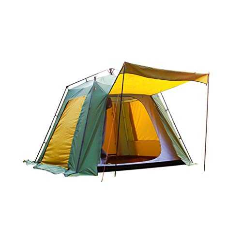 HQQSC Multi-person camping camping outing rainproof automatic tent outdoor two-bedroom one hall 10 people 5-8 large space suitable for family travel Tent