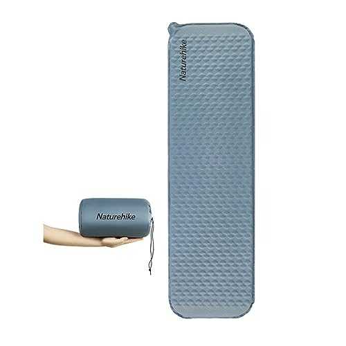 windhike Naturehike Self-Inflating Sleeping Mat Lightweight Comfortable Asleep Pad 1.4" Sponge Filling Ergonomic for Hiking Picnicking Outdoor Activities & Family Camping Portable Foldable