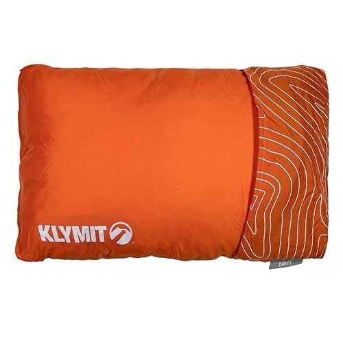 Klymit Unisex's, Orange, L Drift Camping Pillow, L, One Size