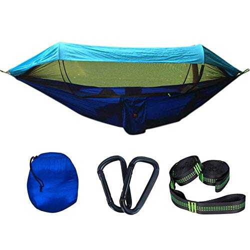 Camping tent, waterproof hammock tarpaulin 250 * 120cm, with rain cover, swing tent bed, light weight, easy to camp,C