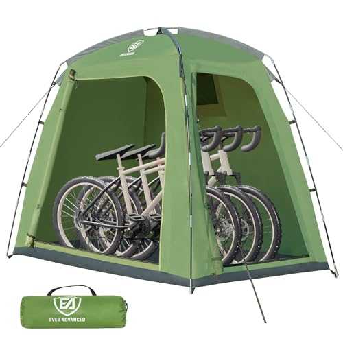 EVER ADVANCED Bike Storage Outdoor 200 * 120 * 165cm Bike Cover for Outside Storage Waterproof Bike Shed for 3 Bikes Bicycle Cover Bike Tent Bike Store Shelter Storage Tent