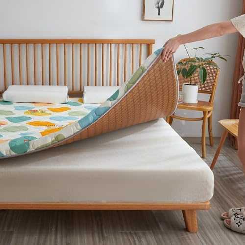 Japanese Floor Mattress Foldable Rattan Futon Mattress Portable Dormitory Sleeping Pad Roll Up Camping Mattress Double-Sided Sleeping Mat(C,1.5 * 1.9M)