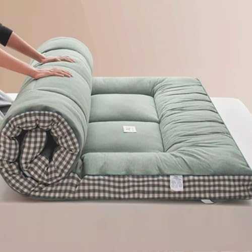 Japanese Futon Mattress for Adults Full Size Roll Up Floor Mattress for Camping and Dormitory