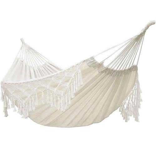 Double Camping Hammock Lightweight Parachute Hammock for Outdoor Adventure Travel & Garden Durable Portable Hanging Bed for Relaxation & Sleeping
