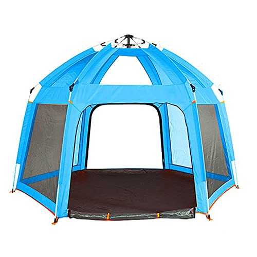 Outdoor automatic hexagonal tent, outdoor camping park leisure 5-8 people sunscreen and rainproof tent Household faucets