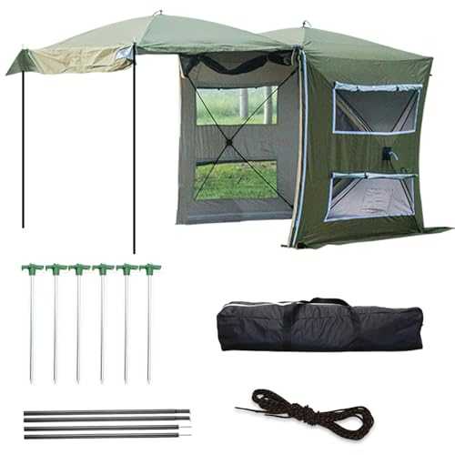 DLLDLGG 4 Person SUV Tent, Weather Resistant Portable for Car Camping, Includes Rainfly And Storage Bag, 6 X 6 X 7ft(H), A Variety of Colors Available