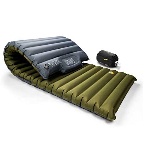 ZOOOBELIVES Inflatable Mattress with Built-in Pump – Wide Plus Extra Thick Self-Inflating Sleeping Pad for Car Camping, Tent, and Backpacking – Lightweight & Compact – Airlive2000P
