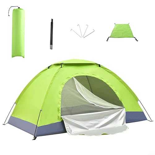 Oxford Fabric Camping Tent, Instant Setup, Lightweight And Portable, For Backpacking Hiking Trip, Double Door Design, Optimal Ventilation