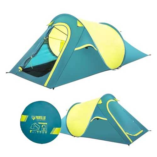 Avilia Camping Tent for 2 Adults – Ideal for Long Trips or in Nature Because Easy to Carry It Is Waterproof and Easy to Assemble – Made of Strong and Durable Materials