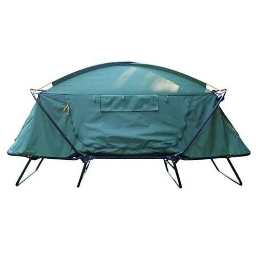 Single/Double Outdoor Camping Cot Off Ground Tent,with Collapsible Aluminum Frame Sleeping Bed Tent,Sturdy Steel Frame Can Prevent Insects Rocks and Moisture
