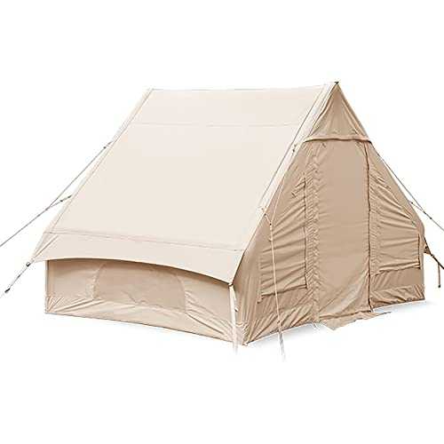 Tent Outdoor Cotton Inflatable TentGlamping Camping Cabin TentEasy Set Up In Seconds Without Tent PoleWith Pump For Camping Hiking Mountaineering