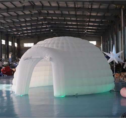 SAYOK Inflatable Igloo Dome Tent with Led Light | Portable Igloo Tent for Party Wedding Event Camping Outdoor