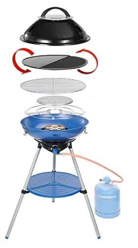 Campingaz Party Grill 600 Camping Stove, All in One portable Camping BBQ,Blue,Ø 52 x 43 cm