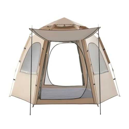 Mountaineering Tents Outdoor Tent Fully Automatic Hexagonal Tent Waterproof Sunscreen Quick Opening Portable Tent Camping Tent Easy-to-install Tents