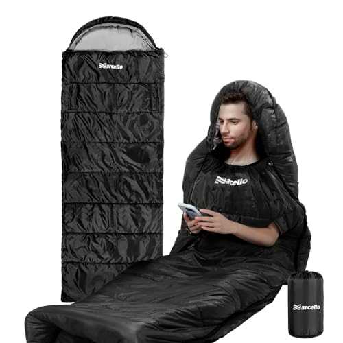 Humberto Camping Sleeping Bag For Adults & Kids, 3 Season Lightweight Sleeping Bag with Holes,Wearable Sleeping Bags for Camping,Traveling,Hiking