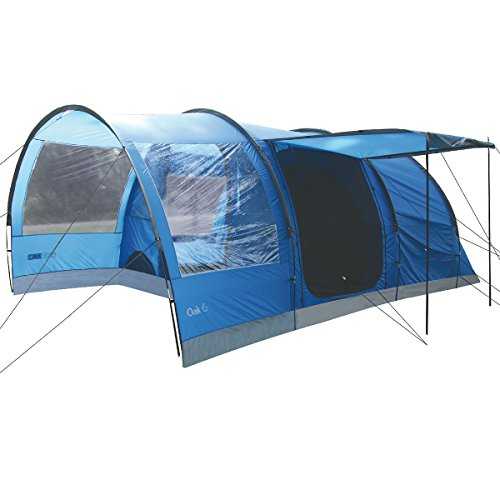 Highlander Outdoor Family-Tents highlander outdoor Oak Family Tunnel Tent Blue