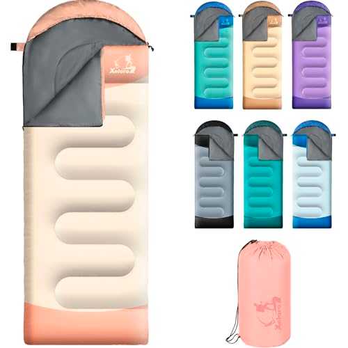 Xelaro Sleeping Bags for Adults Kids - 3 Season Cold&Warm Weather Waterproof Camping Sleeping Bags - Lightweight Sleeping Bags for Camping Hiking Outdoor Travel