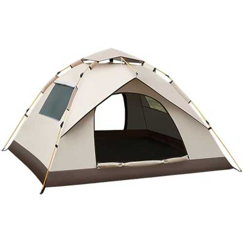 Outdoor Family Camping Tent Extra Large Space 2-4 Person Instant Pop Up Tent Waterproof and Sun-Proof with Storage Bag for Outdoor Family Activities