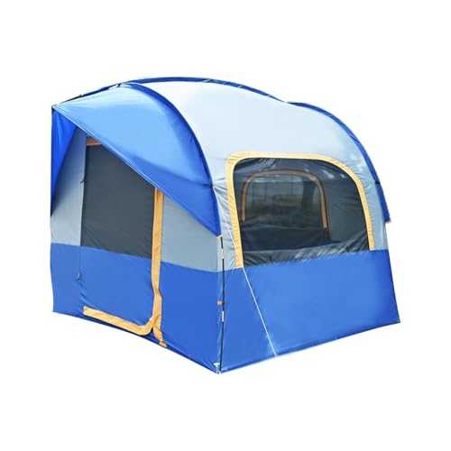 Foldable SUV Camping Tent with Mesh Storage Bags, Sleeps 4 Adults, Ideal for Family Outdoor Adventures, Spacious & Ventilated, Prevents Bites, Cold Air Storage for Kids Play,