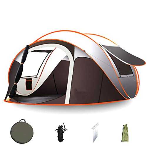 WHYUNM26 5-8 Person Easy Pop Up Tent Automatic Setup Waterproof Double Layer Beach Tent Instant Family Sun Shelters for Camping Hiking