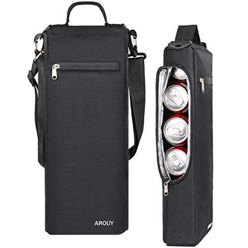 AROUY Golf Cooler Bag - Golf Accessories for Men and Small Soft Cooler Bags Insulated Beer Cooler Holds a 6 Pack of Cans or Two Bottles of Wine, Golf Sports Bags