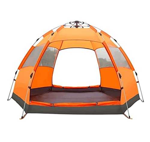 Tents For Camping Beach Tents Six Sides Breathable Tent Rainproof Anti-UV Camping Tents Automatic Outdoor Tent Picnic In The Park 3-4 Person Family Tents For Camping Hiking Traveling