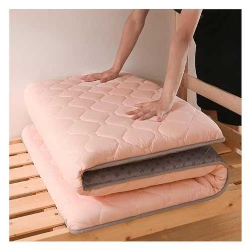 Futon Mattress Japanese Floor Mattress Quilted Bed Mattress Foldable T-a-t-a-mi Pad Mattress Portable Camping Mattress For Adults Floor Bed Roll Up Guest Mattress(Pink,100x200cm(39x79in))