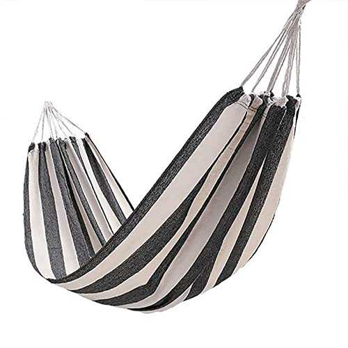 KRXSOBNV, 260 x 150 cm Large Hanging Lounger Cotton 2 People XXL Double Load Capacity up to 200 kg Portable with Carry Bag for Patio Yard,Hammock