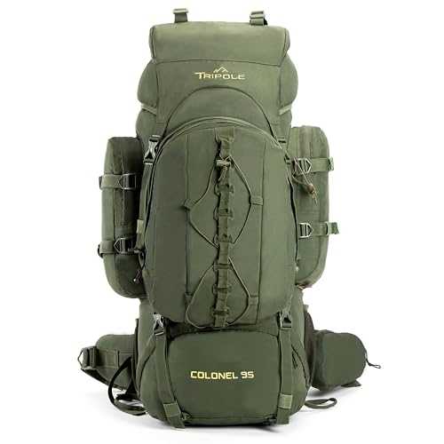 Tripole Colonel Series Internal Frame Rucksack - with Detachable Daypack & Rain Cover