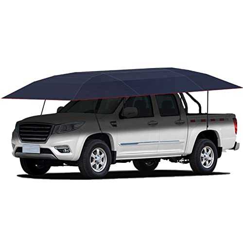 DUEYUN Car Tent Awning Rooftop, Summer Anti-UV Vehicle Umbrella Cover With Remote Control SUV Truck Camping Travel Shelter Outdoor Sunshade Canopy(Size:4.2x2.3m)