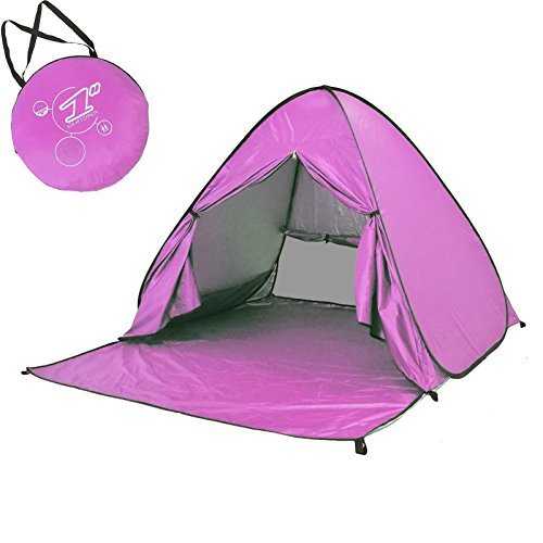 Automatic Pop Up Beach Tent Instant Portable Quick Sun Shelter for 2-3 Persons