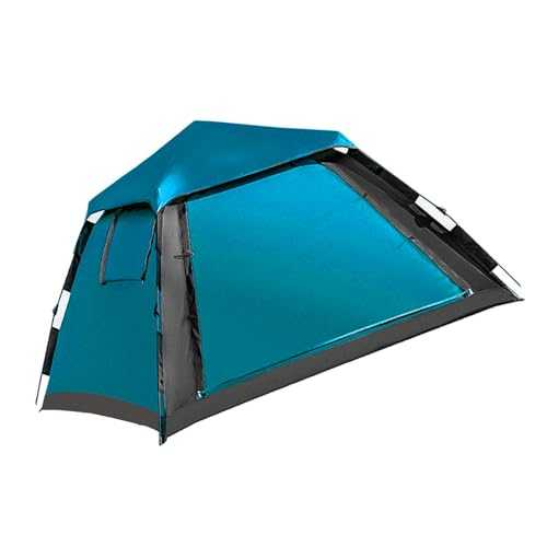 3-4 Person Camping Tent, Spacious Interior Quick Setup Tent, with Improved Ventilation, Comfort and Convenience, for Outdoor Beach Hiking Picnic Travel Backyard