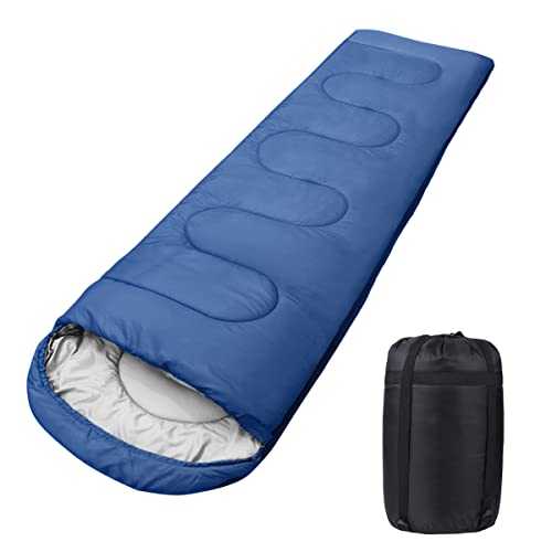 Outdoor Sleeping Bag for Camping 3 Seasons - Adult Sleeping Bag Summer Sleeping Bag 2 in 1 Function Mummy Sleeping Bags Warm Lightweight Water-Repellent for Backpacking Hiking and Travel