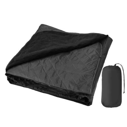 Fadcaer Waterproof Camping Blanket Outdoor Blanket Warm Polar Fleece Lined Camping Blanket for Cold Weather Portable Stadium Blanket for Camping, Picnic, Sports, Pet, Travel