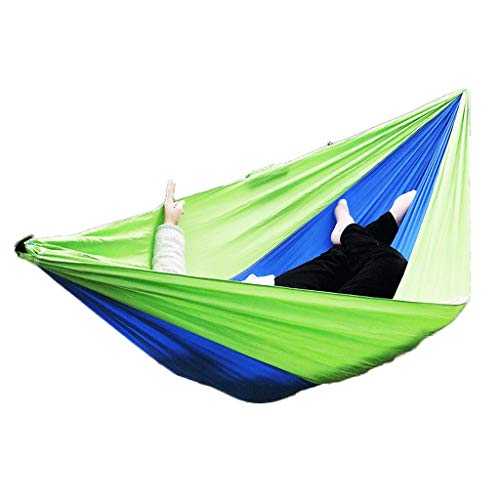 Portable Hammock,Outdoor Double Camping Hammock Lightweight Nylon Parachute for Patio Backyard for Backpacking Beach Swing