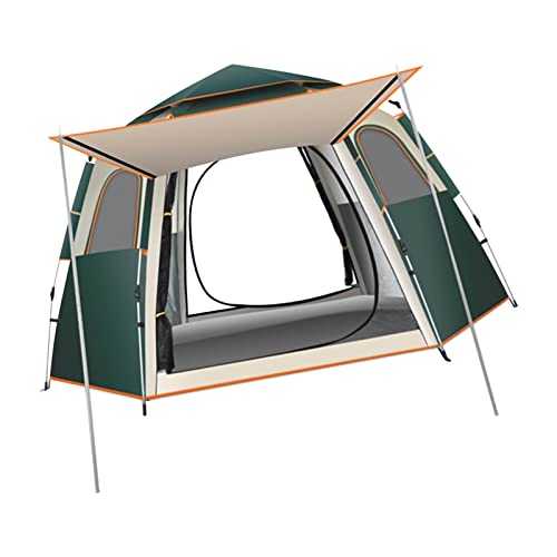 Double Layer Camping Tent, Great Ventilation, Oxford Fabric with High Density Mesh for Fishing