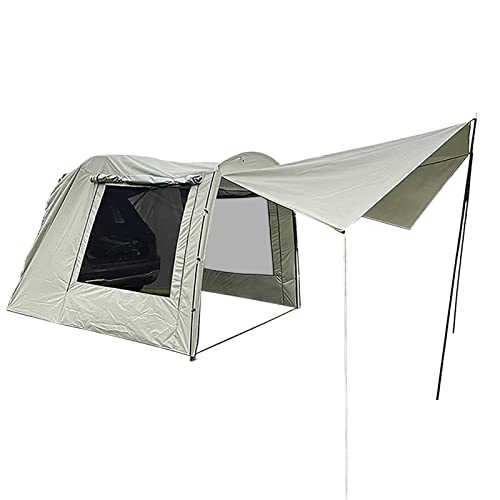 Suv Tents for Camping, Car Awning Sun Shelter, Portable Waterproof Roof Tent, for Suv Minivan Hatchback Camping Outdoor Travel, 5-6 Person Multi-Person Rainproof Sunshade Trunk Tent