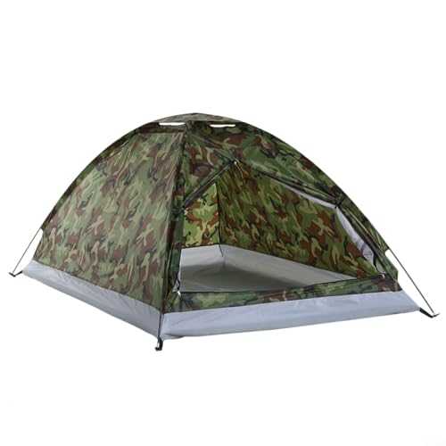 Lastdaytime 1/2 Person Camping Tent,Ultralight Camping Tent For Waterproof - Windproof Camping Camouflage Dome Tent For Hiking Traveling- Camping Dome Tents(2 person)