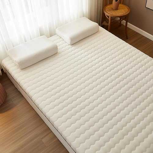Roll Up Futon Mattress,Japanese Floor Mattress Foldable,Tatami Floor Mat,Breathable Floor Lounger Guest Bed,Extra Thick Sleeping Pad,for Guests Dormitories Camping ( Color : White 4cm , Size : 100x200