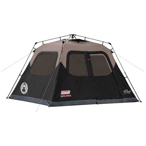 Coleman Instant Setup Camping Tent - Weatherproof Tent with Weathertec Technology, 2-Ply Fabric and Carry Bag Included, Sets Up in 60 Seconds