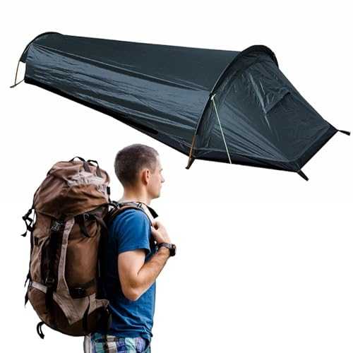 Single Person Tent - Bag for Sleeping, Compact and Waterproof Sleeping Bag Camp Kit