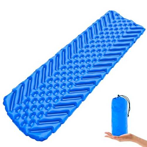 Camping Mat, Sleeping Mat Ultralight Inflatable Camping Mattress Water-resistant Sleeping Pad Camping Roll Mat Small Pack Size Sleeping Mats Camping for Outdoor Hiking Travel Backpacking