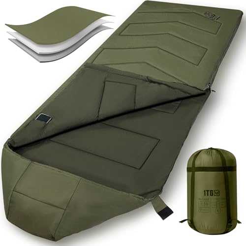 Sleeping Bag for Adults, 3-4 Season, Lightweight & Compact, Single Hiking Sleeping Bag, with Storage Sack (220x84cm) - Warm for Camping, Backpacking, Outdoor Travel