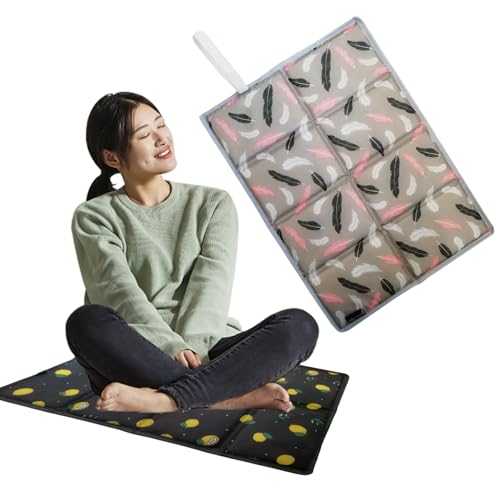 Folding Sit Mat Waterproof Outdoor Chair Cushion Portable Beach Cushion Pad for Camping Walking 2pcs Outdoor Chair Cushion Sit Mats for Walkers Hiking Seat Pad Beach Cushion Pad