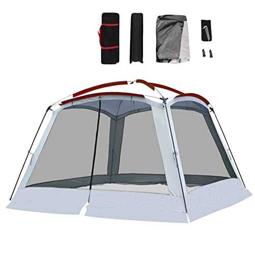 FUUBAMB00 4 Season Large Tents Sun Shelters 6-8 Person Outdoor Camping Tent Unobscured Windproof Automatic Pop Up Awning Beach Fishing Equipment