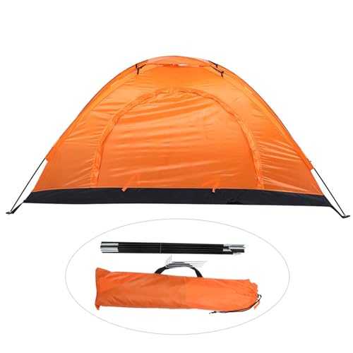 Portable Single Person Tent, Quality Waterproof Camping Fishing Climbing Shelter with Skylight and Ventilation for Outdoors